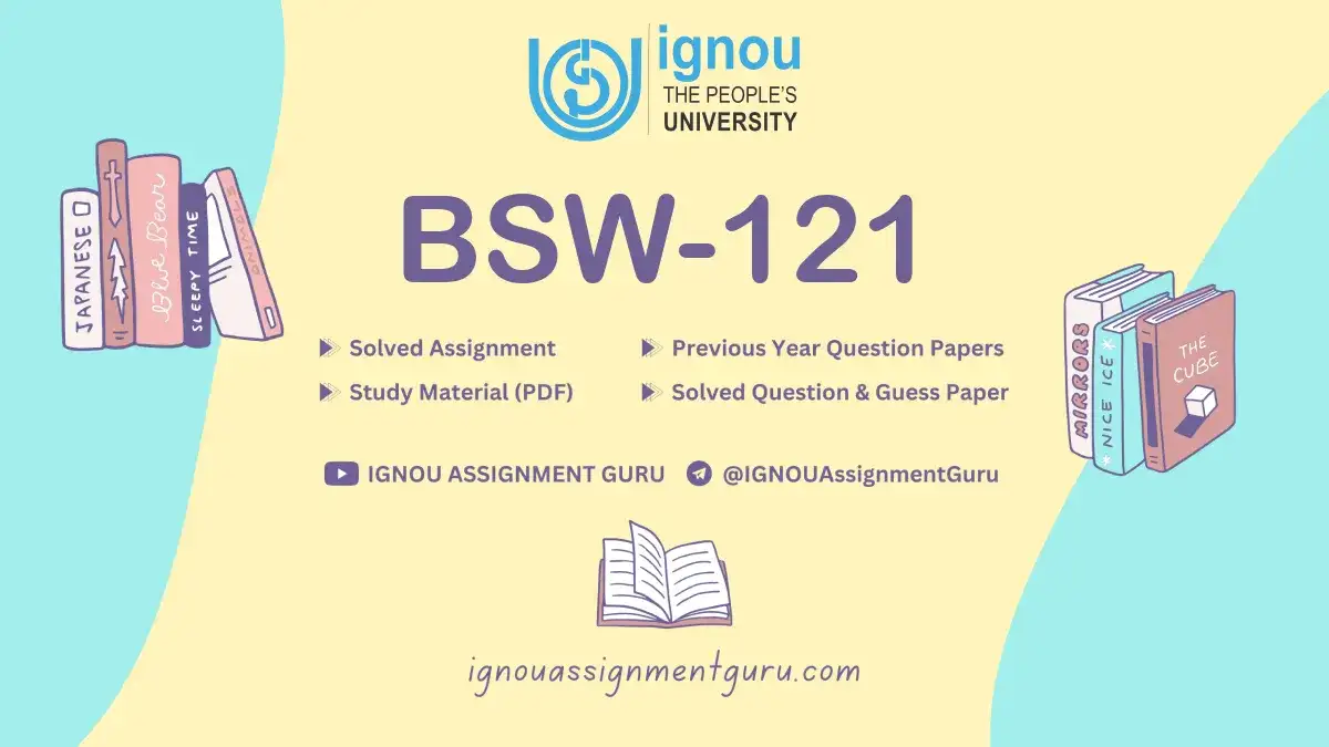 ignou bsw first year assignment