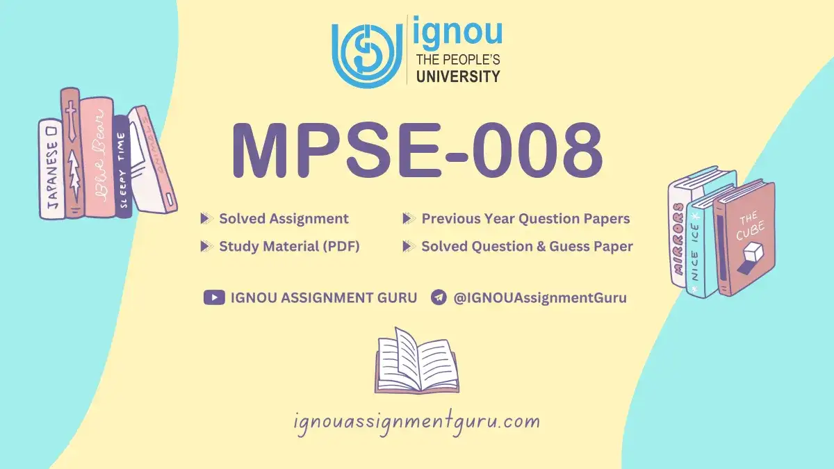 mpse 008 solved assignment in hindi
