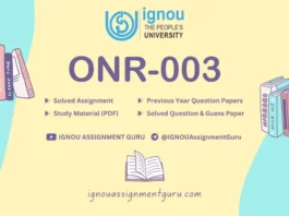 ignou assignment previous year